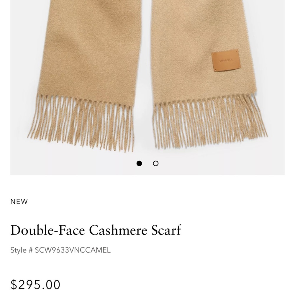 Vince Double-Face Cashmere Scarf